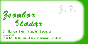 zsombor vladar business card